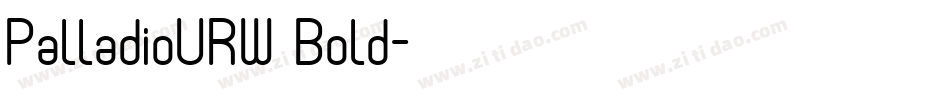 PalladioURW Bold字体转换